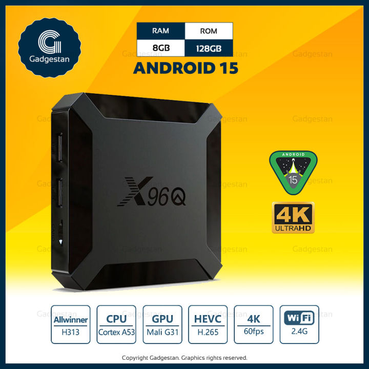 X96Q - 8GB 128GB - Android 15 - 4K - Smart Android Tv Box