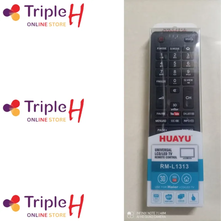 Haier_%20LCD/LED%20Universal%20Remote%20Control%20Original%20Huayu%20RM-L1313%20With%20Social%20Buttons%20Replecement%20of%20Original%20Haier_%20Smart%20LCD/LED%20Tv%20Remote%20Soft%20Press%20Buttons%20%7C%20Triple%20H%20-%20Image%209