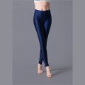 【HOT】 Women's Candy Color Skinny Leggings Lady Fitness Slim Comfortable Bright Shine Leggings Solid Black Gray Red Pencil Pants. 