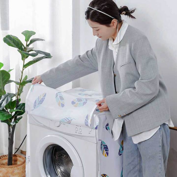 Best Waterproof Dustproof Automatic Front Open Washing Machine Random Print Cover Top Open Single Washing Machine Cover