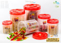 Kitchen Plastic Jars – Ideal for Spices, Cereals, Dry Fruits etc.. 