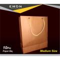 Kraft Paper Gift Bags Paper Bags with Handles, Brown (10 Pcs),. 
