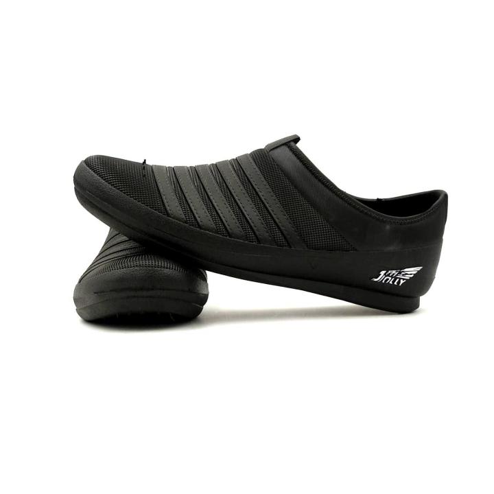 Rubber%20Shoes%20For%20Men%20Casual%20Lightweight%20Training%20Comfortable%20Running%20Gym%20Walking-%20Black%20-%20Image%205