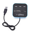 COMBO USB Hub 2.0 + Card Reader 480Mbps USB Combo Card Reader All In One Multi USB Splitter For MS,M2,SD/MMC,TF Portable For PC Laptop (Daraz Like New). 