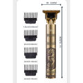 ZA T9 Gold Trimmer Metal Body WITH FREE [[Beard Shapper]] , Hair Trimmer , Rechargeable Hair Trimmer , Rechargeable Beard shaver , T9 Shaver With Metal Body For Mens. 