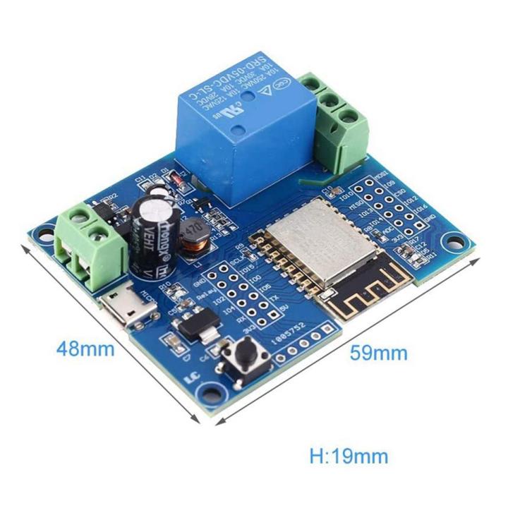 WIFI Relay Controller Module, DC 5V 8V-80V ESP8266