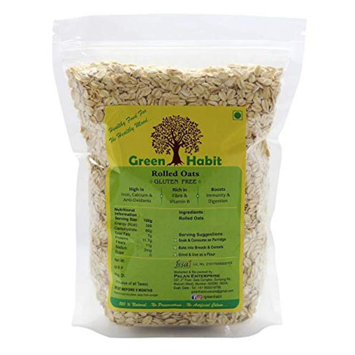 Green Habit Gluten Free Rolled Oats (500 Gram Pack)