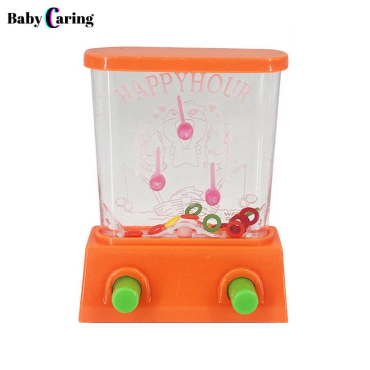 Portable Water Toy Classic Handheld Water Game Toy for Stress Relief Education Perfect Birthday Gift for Boys Girls Portable Ring Toss Game Retro Water Game Toy