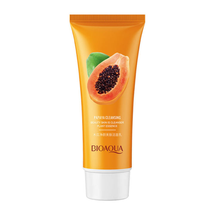 BIOAQUA%20Papaya%20moisturizing%20gentle%20deep%20cleaning%20pores%20beauty%20facial%20cleanser%20BQY76743%20-%20Image%202