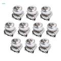 2x10 Pack Lot - M5x16 Rack Mount Cage Nuts & Screws w/ Washers - Square Clips. 