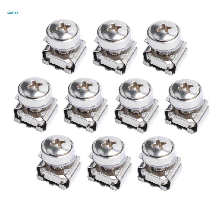 2x10%20Pack%20Lot%20-%20M5x16%20Rack%20Mount%20Cage%20Nuts%20&%20Screws%20w/%20Washers%20-%20Square%20Clips%20-%20Image%208