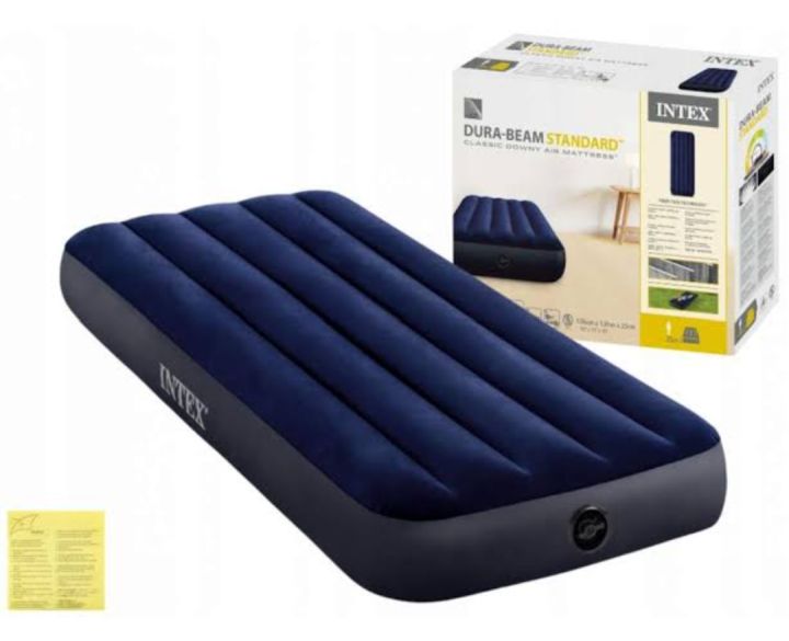intex air mattress (75''x30''x10'') single air mattress inflatable mattress inflatable bed air bed single person air mattress