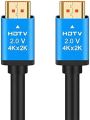HDMI Cable 4K ( 4K 60Hz HDR, High Speed 18 Gbps, HDMI 2.0 Braided Cord, eArc, HDCP 2.2) - Compatible with PS5, Xbox, Roku, HDTV, Blu-ray, PC. 