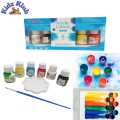 Yalong Acrylic Colors 6 Basic Colors in Bottle 25 ml with 1 Palette, 1 Painting Brush | 3 in 1 | KidzKlub. 