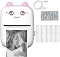 Mini Portable Pocket Printer| Mini Bluetooth Printer | Rechargeable Printer for Android and IOS | Mini Printer| Mobile Printer. 