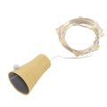 1PCS Solar 2M Cork Shaped 20 LED Night Fairy String Light Warm White. 