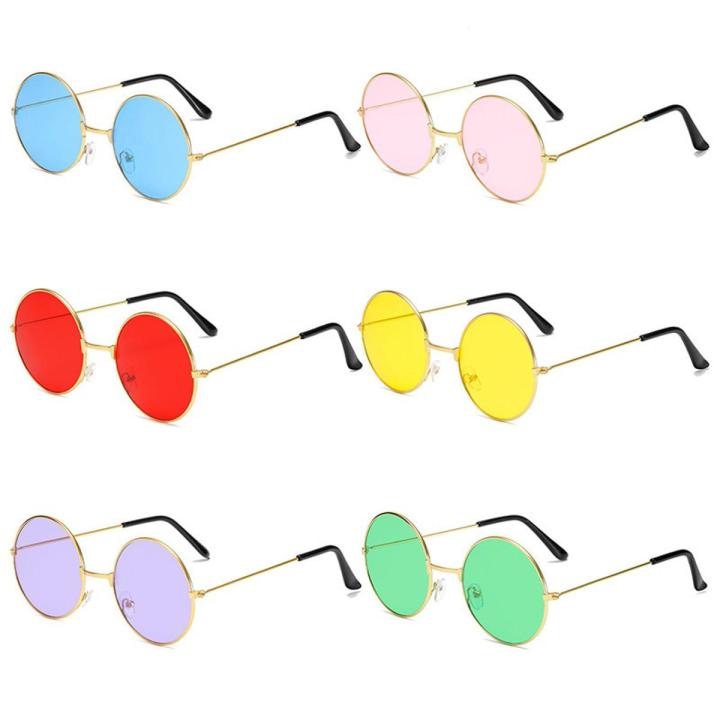 john lennon glasses Retro Round Prince Sunglasses Vintage Circle Male Female Reflective circle Sun Glasses oculos de s