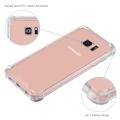 Samsung Galaxy S6 Edge Phone Case Crystal Clear Rugged Bumper Case Hybrid Flexible Cover Durable Shock Absorption Pouch For Galaxy S6Edge (Clear). 