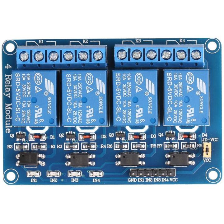 4 Channel Relay Module Relay Board Arduino Relay Module With Optocoupler