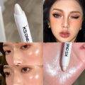ORGINAL KOREAN IMPORTED Silver Pearlescent Waterproof Highlighter Pen/ Novice Long Lasting Flash Lying Silkworm Eye Shadow Makeup. 