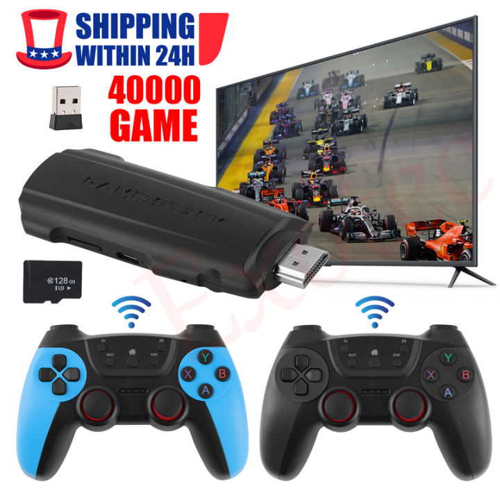 X2 Plus 4K Retro Game Stick, HD Home Video Game Console with 2 Wireless Controllers