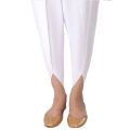 DHANAK - Tulip Pants in Cotton for Women - TPC01 - White / Black - XS, S, M, L, XL. 