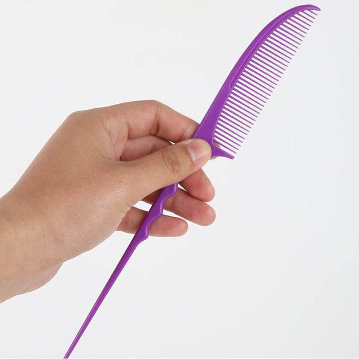 Plastic Rat Tail Comb Pin Rat Tail Heat Resistant Combs Anti Static Fine Teeth Hair Styling, Suitable for professional and personal use