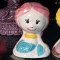 Vintage / Antique Pair of Cute Handmade n Hand Painted Ceramic Mermaid Figurines. 