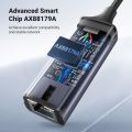 UGREEN 50922 USB 3.0 to Ethernet Adapter Gigabit Network Adapter Compatible with Nintendo Switch, Windows, MacOS, Linux, and More. 