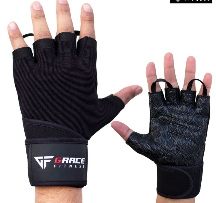 Grace Fitness Weight Lifting Gloves for Workout, Weightlifting Gym Cross Training Pull Ups