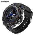 New SANDA 739 Sports Men's Watches Top Brand Luxury Quartz Watch Men Waterproof S Shock Clock relogio masculino. 