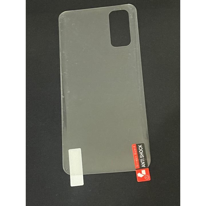 Samsung Galaxy S20 Back Transparent Smooth Sheet Edges Jelly Protector