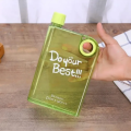 Do Your Best 350ml 13OZ Flat Slim Water Bottle Drinkware, A5 Memo Paper Bottle Flat Portable Notebook Water Bottle BPA Free for School Activity Outdoor Sports. 