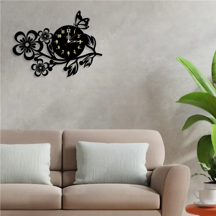 3D%20wooden%20wall%20clock,Flower%20shaped%20wall%20clock,BUTTERFLY%20ON%20FLOWERS%20CLOCK%20For%20Home%20Decor%20Offices%20And%20Gits%20-%20Image%203