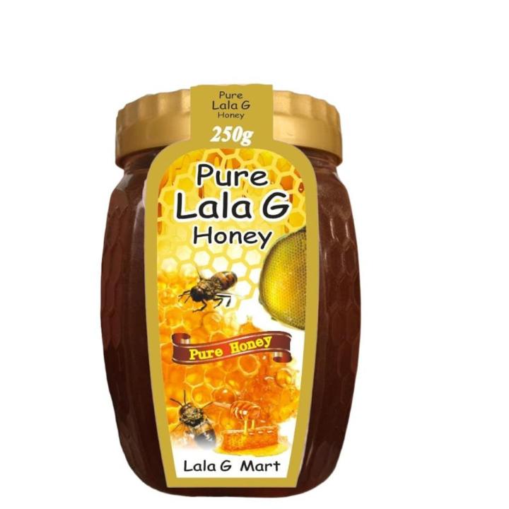 Pure Bee Honey 250g - Pure Natural Honey -100% Purity Guaranteed -  Export Quality - Sidr/Berry Honey - High quality - Lala G Honey - Lala G Mart