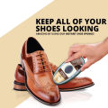 WBM Shoe Shining Sponge - Brown  Instant Shine Polish with Liquid- 11ML. 