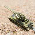Bronze Color 3D Model World Tank Key chain Metal. 