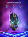 RGB Gaming Wired Mouse 7200 DPI LED Backlit USB Ergonomic Gaming Mouse with Programmable Buttons for PC Laptop Gamers. 