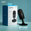 BOYA BY-CM3 USB Condenser Desktop Microphone With Recording for Laptop Windows Mac Studio Video Mode for Youtube Live Streaming. 