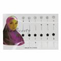 12pcs Swarovski Colourful Pin Shawl Tudung Hijab Pin Jarum Peniti. 