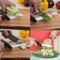 Original Clever Cutter 2-in-1 Stainless Steel Knife & Cutting Board. 
