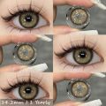 Semporna Brown Color Contact Lenses With Container And Free water Kit | Eye Lens For Girls | Color And Disposable Lenses. 