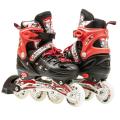 Long Feng Power Adjustable Professional Inline Roller Skates, Rollerblades for Adults, XL size for 41 To 44 Foot Size, Premium Quality Skate shoes for Men and Women.. 
