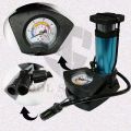 Foot and hand Air Pump with Air Pressure Gauge Fast & Portable Car Bike Cycle Foot Air Pump inflator. 