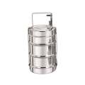 Tiffin Box Lunch Box 3 Layer Stainless Steel-Durable. 