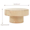 10Pcs Round Unfinished Wood Drawer Knobs 50mm Dia Wood Furniture Cabinet Dresser Pulls. 