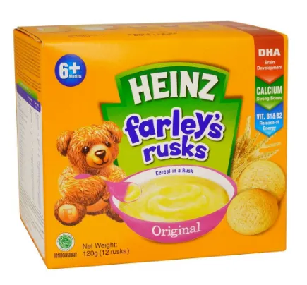Heinz Farley's Rusk Original For 6 Months Plus Babies 12 (Rusk) - 120gm ...