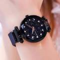 WaterProof luxury ladies watch magnet mesh For Girls BLACK. 
