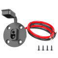 SAE Connector,Solar Weatherproof SAE Socket Sidewall Port, SAE Cable Quick Connect Panel Mount Universal Flush-Mountable Connector for Solar Generator power source Charger (1 Pack). 
