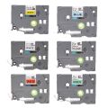 Label Tape Tze-12mm For Brother P-touch Printer Ribbon. 